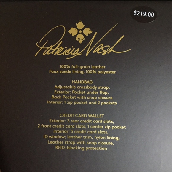 Patricia Nash LOCRI Map Print LEATHER crossbody / over shoulder purse & wallet - Picture 11 of 16